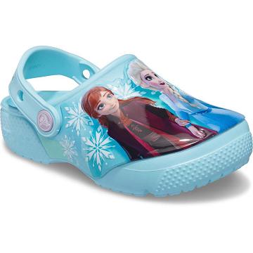 Zuecos Crocs Fun Lab Disney Frozen II Niña Turquesa | Mexico 1545AHKP